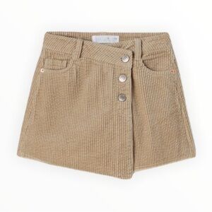 ZARA Corduroy Sand Skort